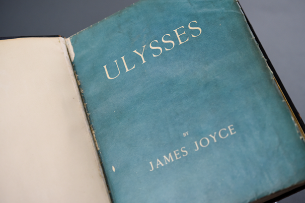 This 1922 signed, first-edition Ulysses is part of a James Joyce collection with more than 900 items.

Photo by KU Libraries Office of Communications & Advancement