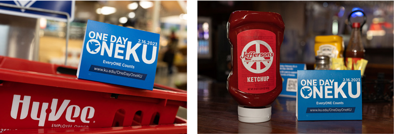 BUSINESS PARTNERS: Local companies show their support for the University of Kansas.